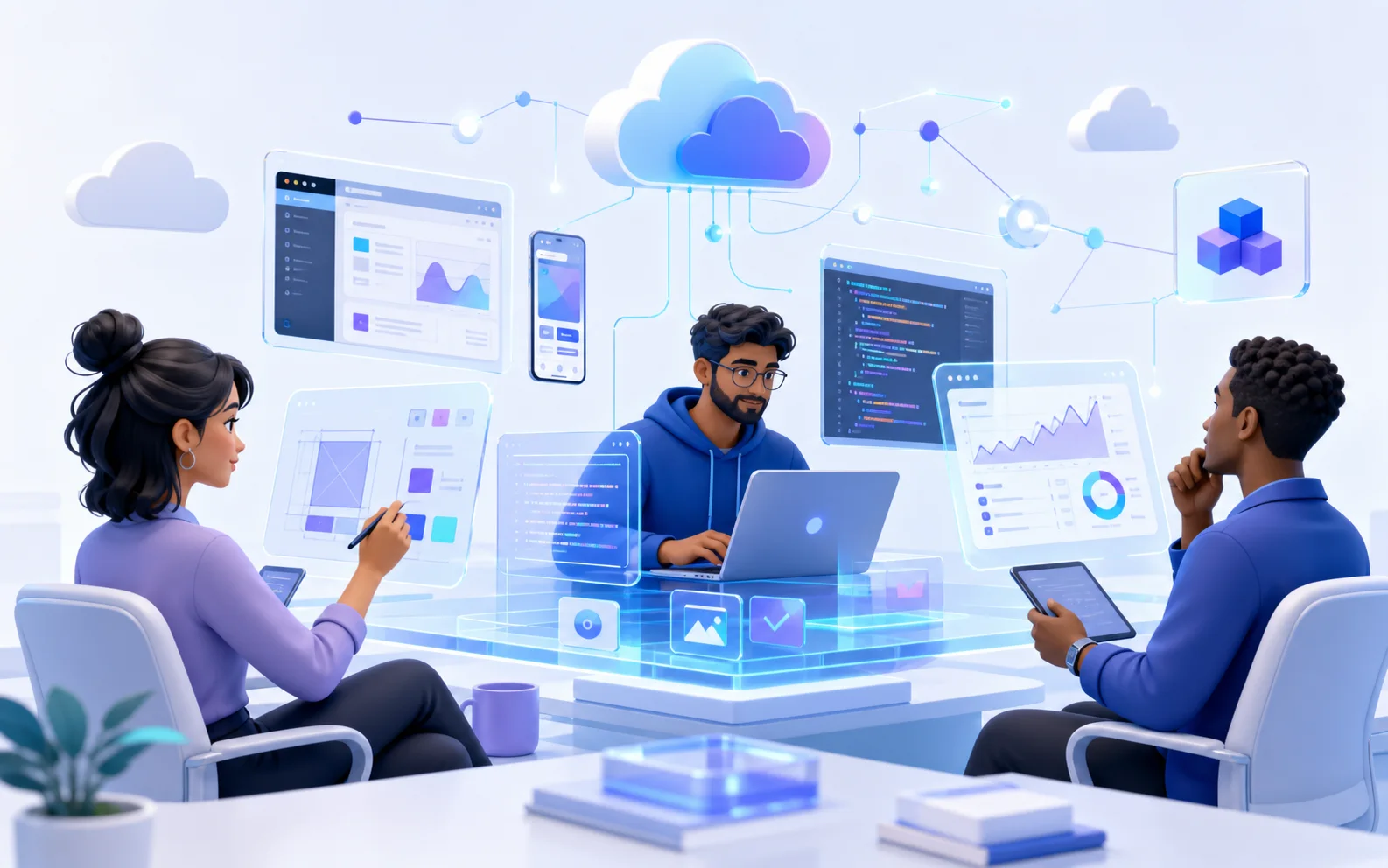 Oracel travel support team coordinating customer requests